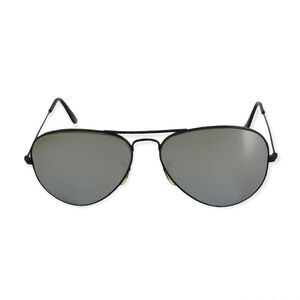 🔃Ray Ban Aviator Polarized Metal Frame Vintage Black Sunglasses